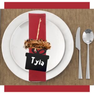 Christmas Shaped Chalkboard Gift Tags Set of 5