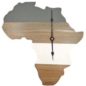 4 Tone Africa Map Clock
