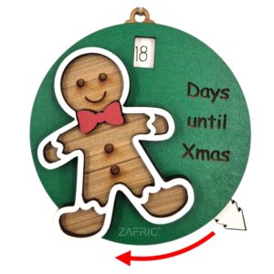Christmas Countdown Ornament - Gingerbread Man