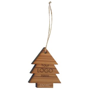 Giftique Tree Decoration – Natural Wood Wood Tree Decoration