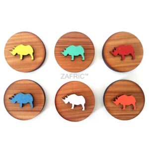 Magnet Layered Africa/Elephant/Rhino