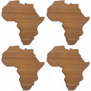 Giftique Africa Coasters 4 Africa Coasters (Set of 4)