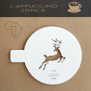 Reindeer White Cappuccino Stencil