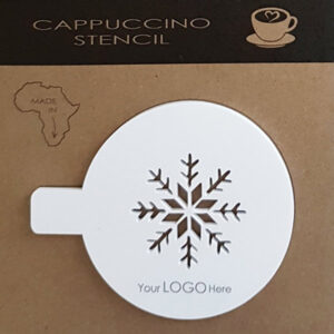 Snowflake White Cappuccino Stencil