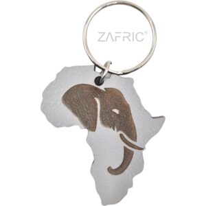 Key Ring Africa Elephant Silhouette