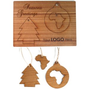 Seasons Greetings Card Africa Tree