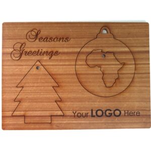 Christmas Card Africa Tree Seasons Greetings Card Africa Tree