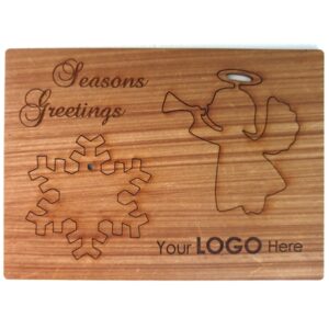 Christmas Card Angel Snowflake Seasons Greetings Card Angel Snowflake