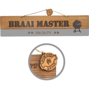 Giftique Braai Master Sign Braai Master Sign Grey