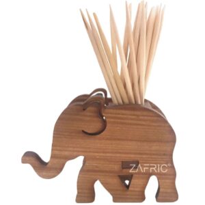 Toothpick Holder Elephant Wood