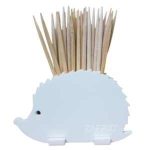 Toothpick Holder Hedgehog White