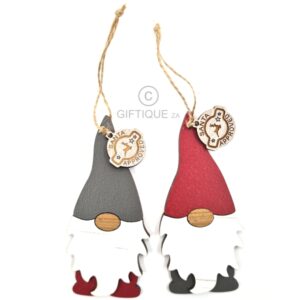 Hanging Gnome Red Set of 2