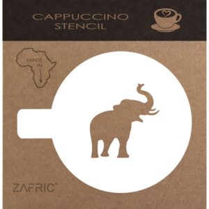 Giftique Cappuccino Stencil Elephant Cappuccino Stencil Elephant