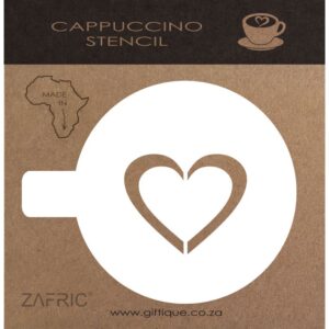 Cappuccino Stencil Heart
