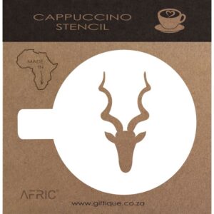 Cappuccino Stencil Kudu White