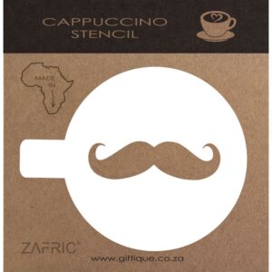Cappuccino Stencil Moustache
