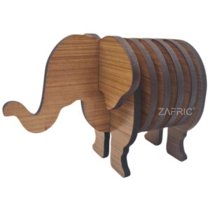Giftique Elephant Coaster Stand Elephant Coaster Stand (Set of 4)