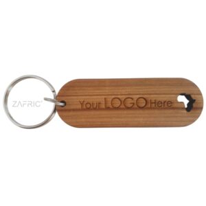 Key Ring Oval Wood