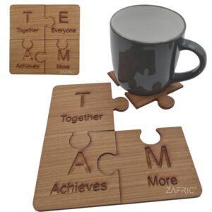 Team Puzzle Coasters Set of 4