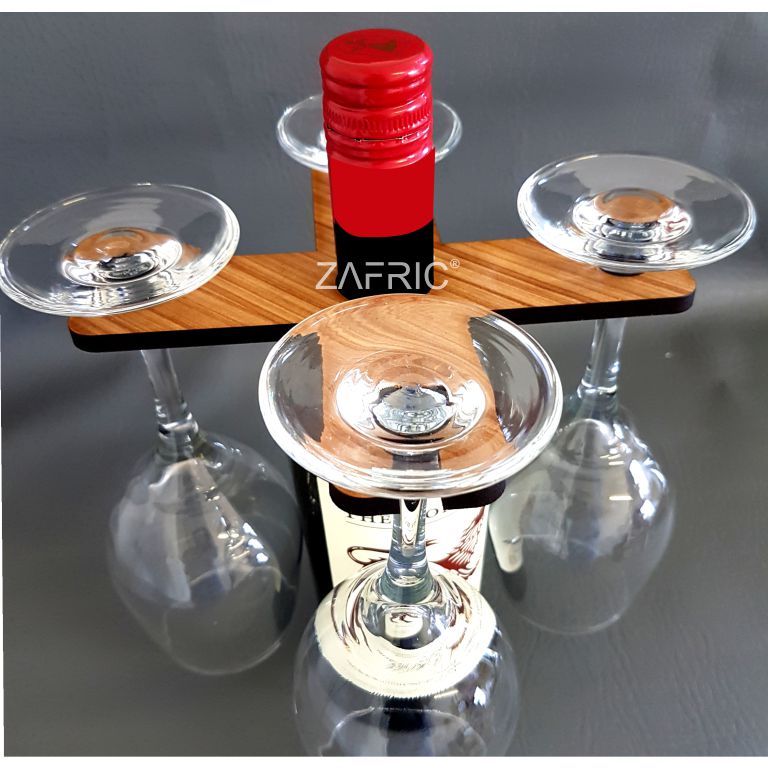 Wine Glass Holder (Holds 4 Glasses)