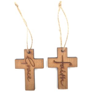 Cross Grace Faith Set of 2