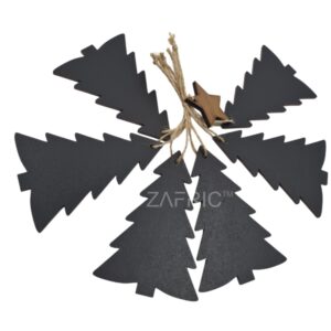 Chalkboard Tags Tree 3mm Set of 6