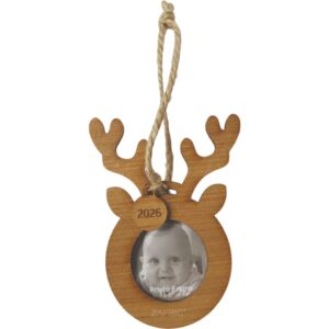 Reindeer Frame Decoration Wood