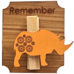 Remember Magnets Grey/Orange Shwe Shwe (Set of 6)