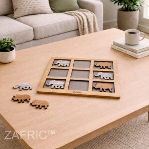 Tick Wooden Tic Tac Toe – Rhino & Elephant Naturals