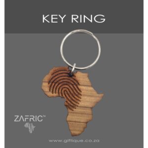 Key Ring Africa Fingerprint