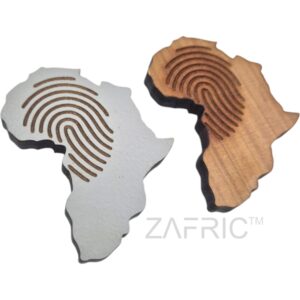 Africa Fingerprint Magnet Set of 2