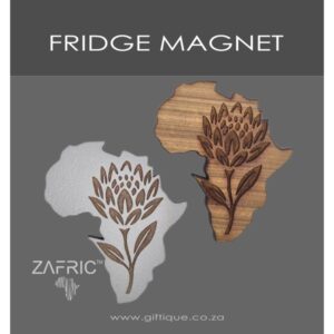 Africa Protea Shaped Magnet Set of 2
