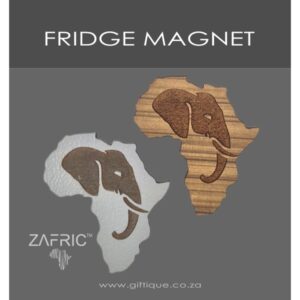 Africa Elephant Silhouette Magnet Set of 2