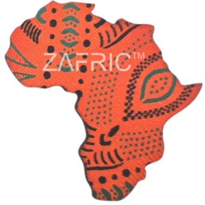 Orange Shwe Shwe Fabric Magnet Africa