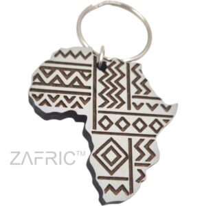 AfricaTribal Key Ring Grey