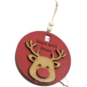 Christmas Countdown Ornament - Reindeer