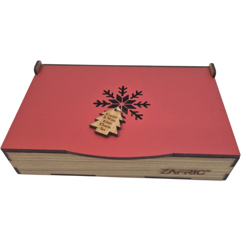 Christmas Coaster & Wine Charm Set - Image 2