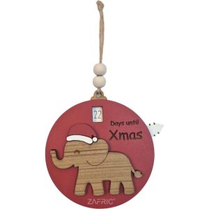 Christmas Countdown Ornament - Elephant