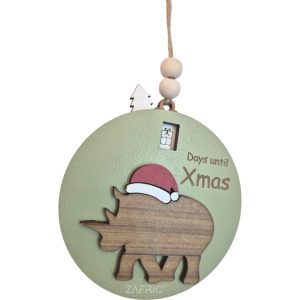 Christmas Countdown Ornament - Rhino