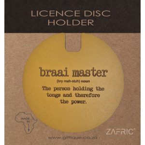 Giftique ZA Braai Master Licence Disk Holder South Africa