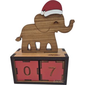 Santa Safari Countdown Calendar - Elephant