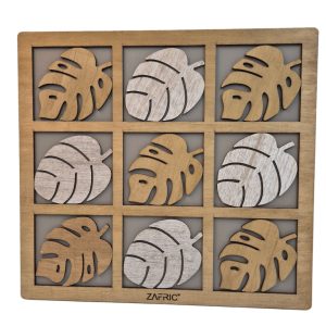Botanical Tic-Tac-Toe Coaster Set
