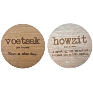 Car Coaster - Howzit & Voetsek