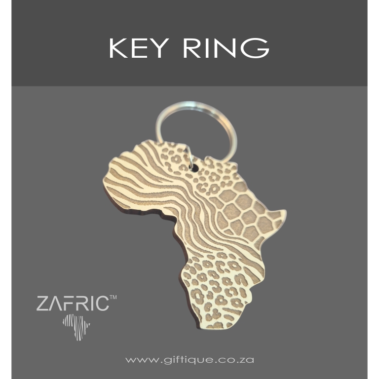Mix Animal Print Africa Keyrings - Cream - Image 2