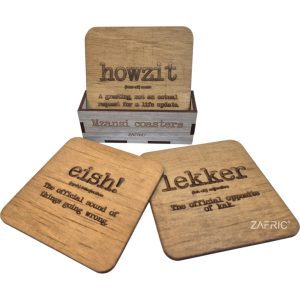 Mzanzi Coasters with Stand