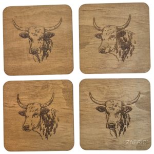 Nguni Coasters with Stand