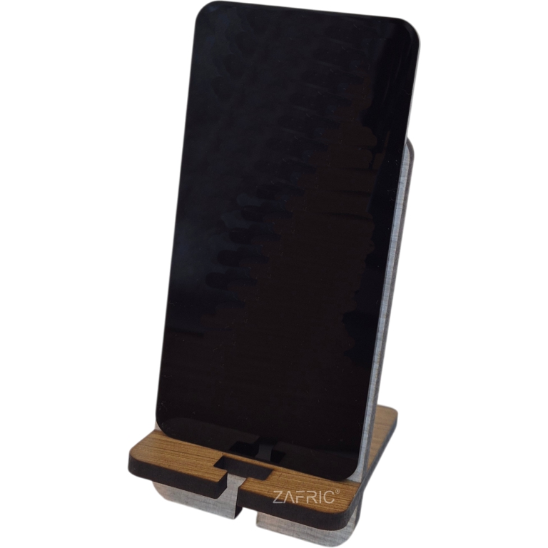 Nguni Phone Stand - Grey Wash - Image 2