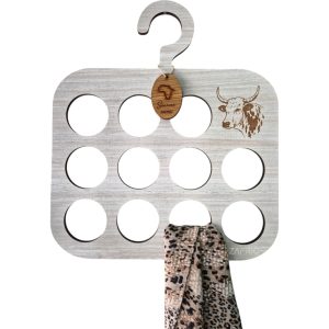 Nguni Scarf Hanger - Grey Wash